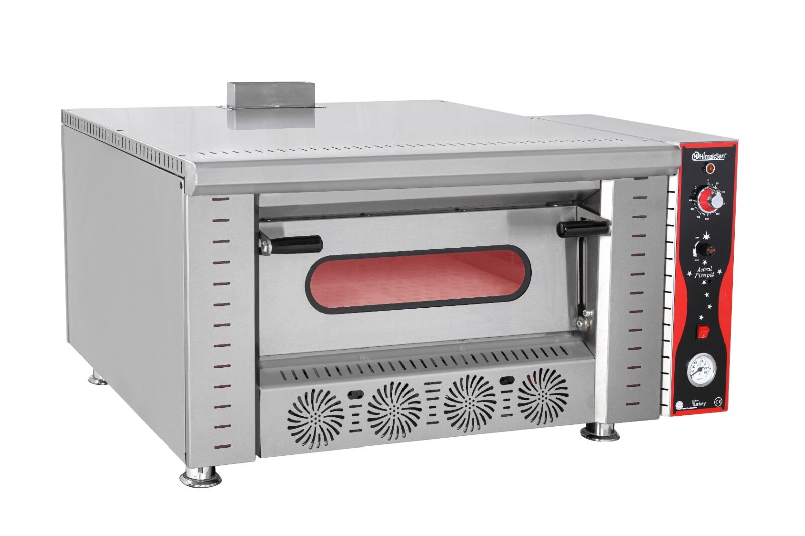 Himaksan Pizza Fırını Gazlı, 4x30Cm HMK-PFG4 874