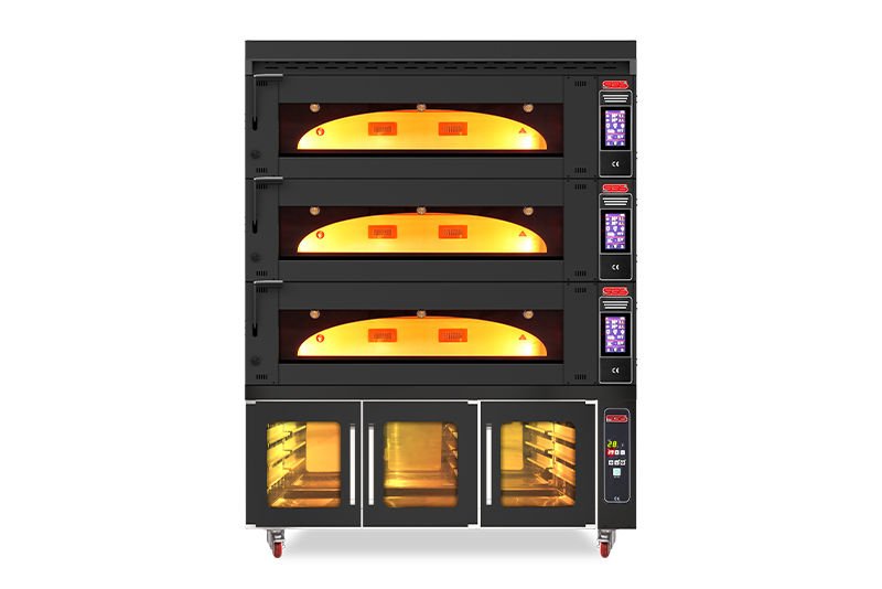 SGS Çok Amaçlı Fırın Üç Katlı, Elektrikli Mayalandırma Kabinli MT-1400-2