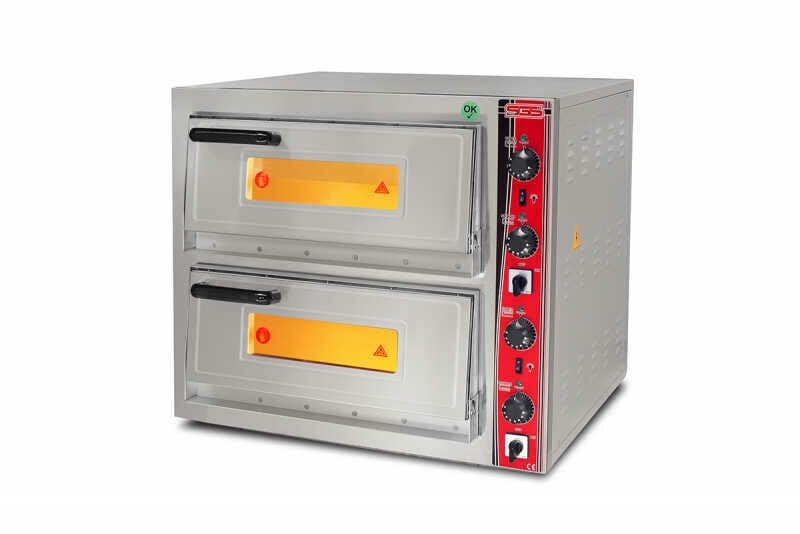 SGS Pizza Fırını, 2 Katlı, 25cm x 4+4 Pizza Kapasiteli, Elektrikli, 52x52cm, PO 5252 DE