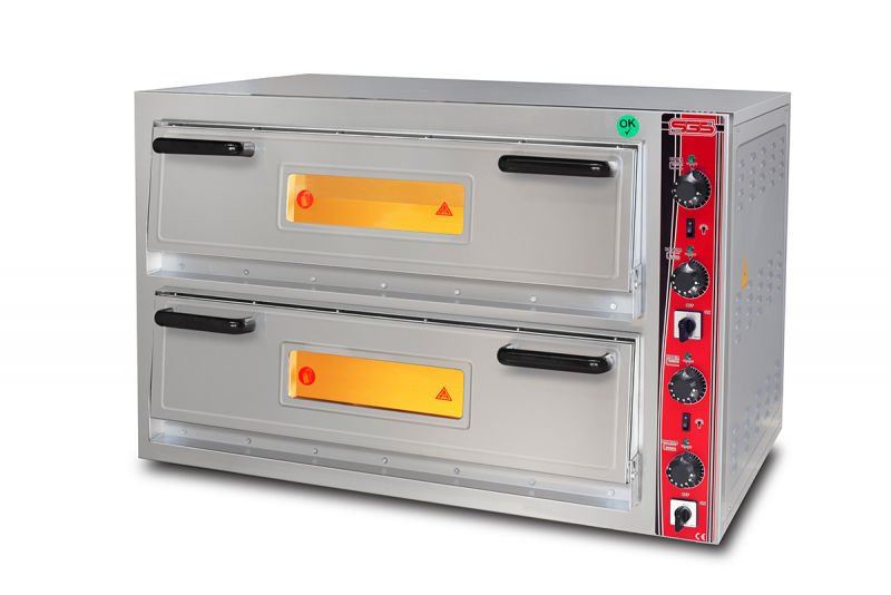 SGS Çift Katlı Pizza Fırını, 30 cm 4+4 Pizza Kapasiteli, Elektrikli, PO / 6868 DE