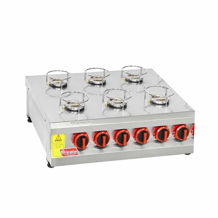 Himaksan 6 lı Set Üstü Künefe Ocağı Gazlı, HMK-KNFOG 6