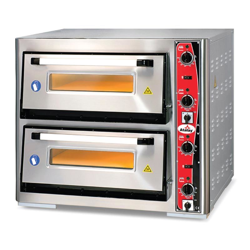 Atalay Pizza Fırını Elektrikli, Çift Katlı 62x62 Cm APF-62/2