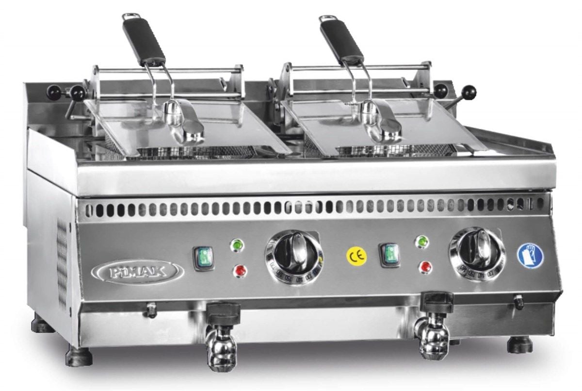 Pimak 10+10 Litre Elektrikli Fritöz, 70x60x30 Cm M169-1