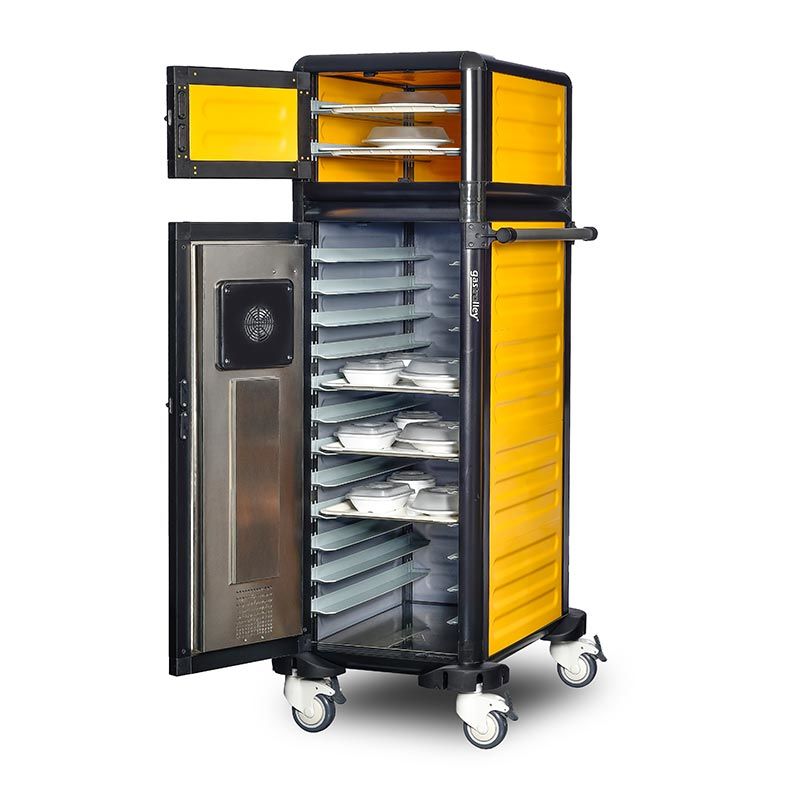 Gastrolley Hastane Sıcak Servis Arabası, Isıtmalı, G.MD.100.25.S