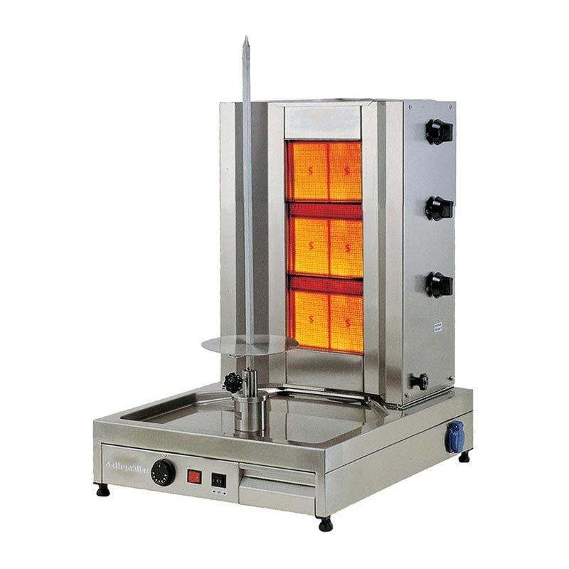 Öztiryakiler 3 Radyanlı Döner Ocağı Motorlu, Gazlı
