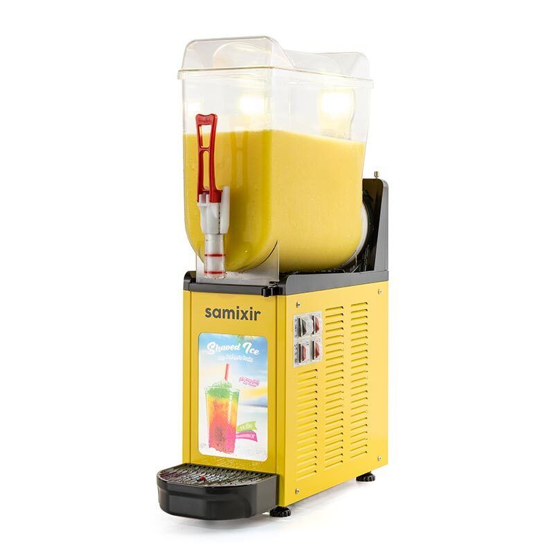 Samixir Allure Ice Slush Granita Soğuk Meyve Suyu Dispenseri, 12 L, Sarı, SLUSH12 YA