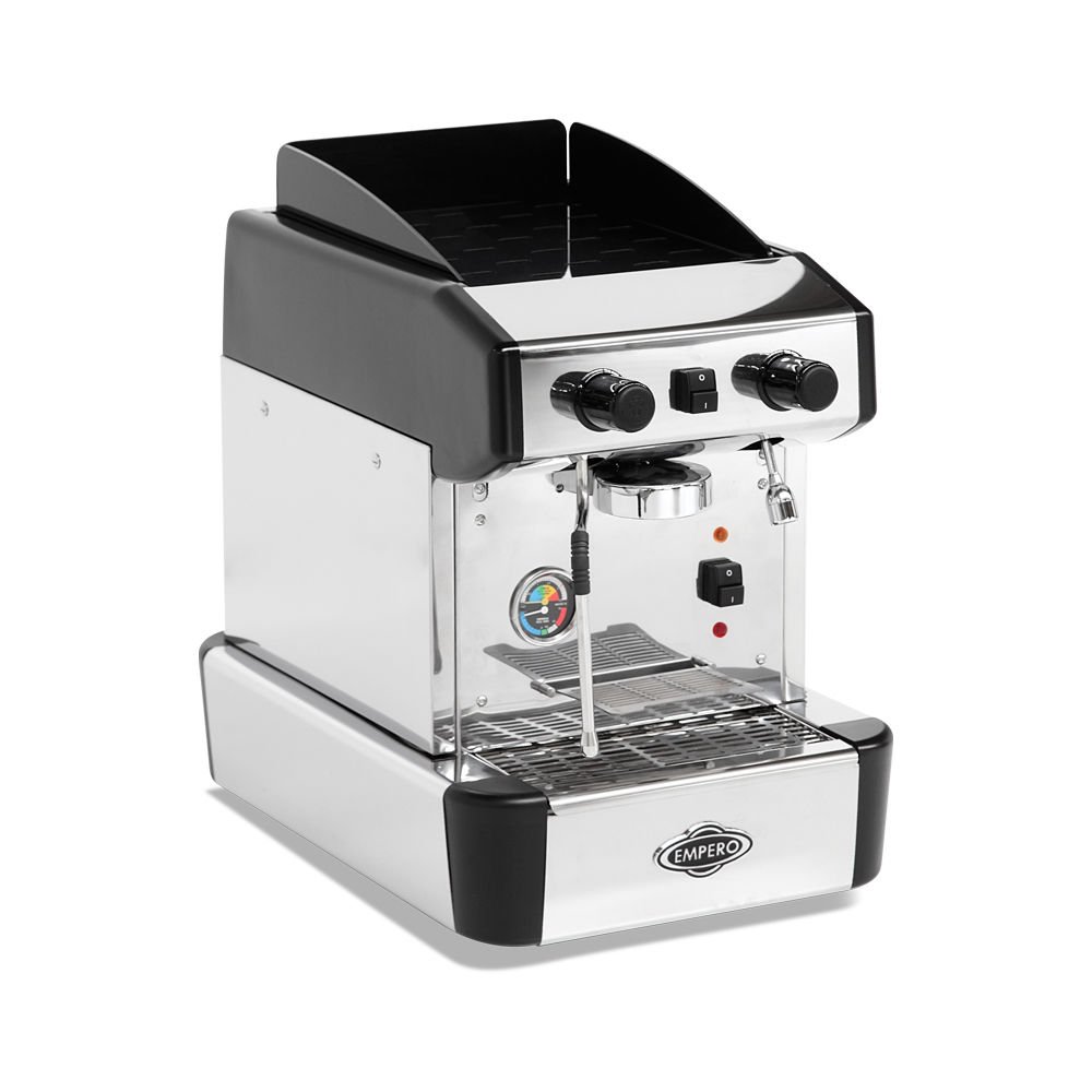 Empero Espresso Makinesi Yarı Otomatik, 1 Gruplu Siyah EMP.CPC.1GB