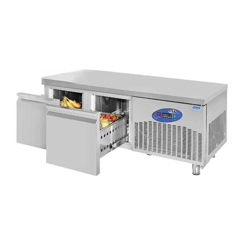 CSAİNOX Cihaz Altı Derin Dondurucu 2 Çekmeceli, 135L CS.CİK.2D.700CEK