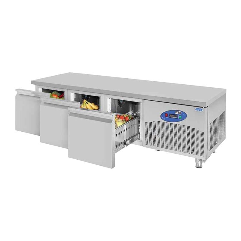 CSAİNOX Cihaz Altı Derin Dondurucu 3 Çekmeceli, 210L CS.CİK.3D.700CEK