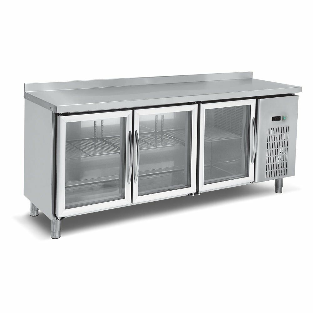 Empero Tezgah Tipi Buzdolabı, Camlı 3 Kapılı EMP.200.60.03-CLS