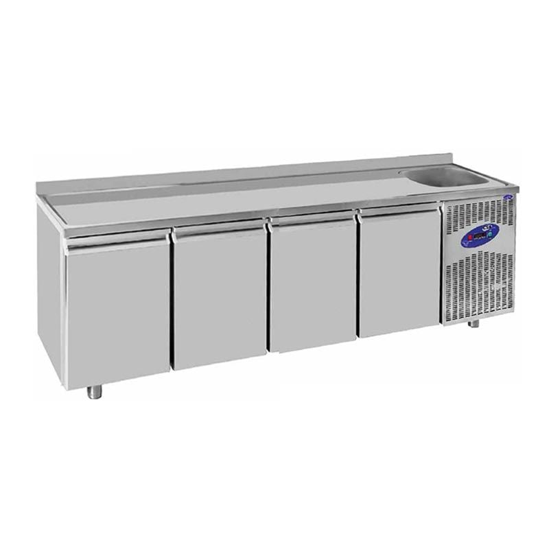 CSAİNOX Evyeli Buzdolabı, 4 Kapılı, 632 L, CS.TEK.4.700.E
