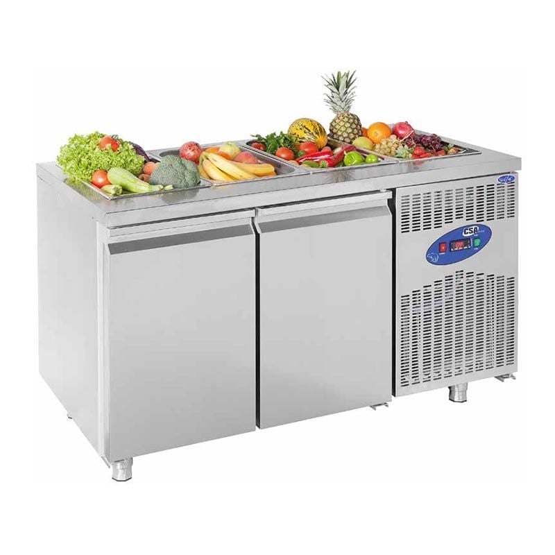 CSAİNOX Havuzlu Salad Bar, 2 Kapılı, 281 L, CS.TEK.2.700.SHS