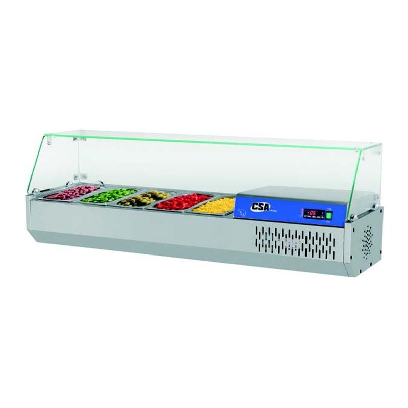 CSAİNOX Set Üstü Soğutmalı Salat Bar, 5X1/3 Gn CS-GRNK-141
