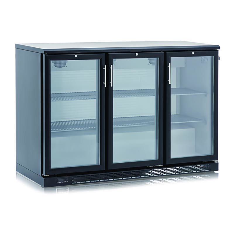 CSAİNOX Bar Arkası Şişe Soğutucu Dolap, 3 Kapılı, 310 L, CS.B.350