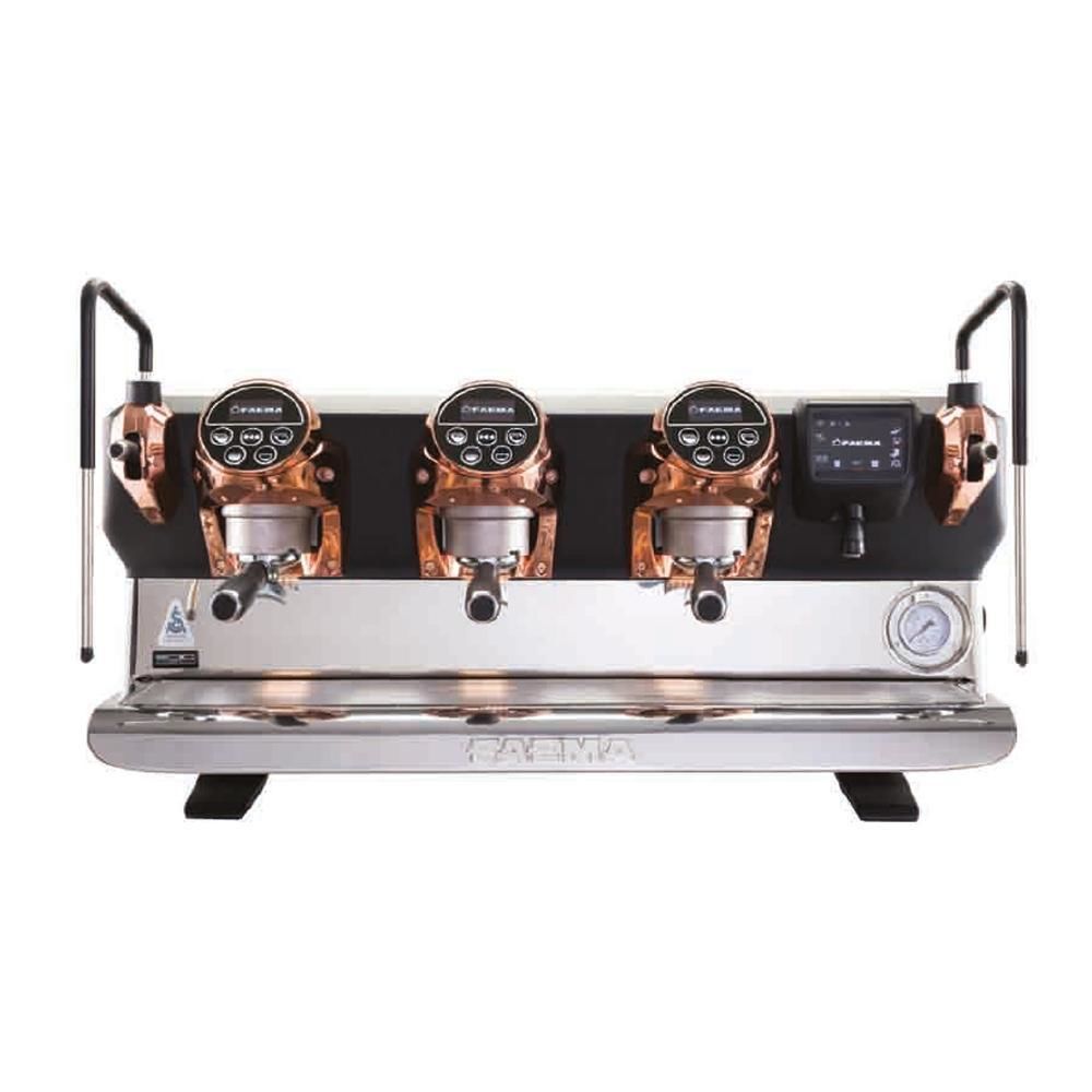 Faema Tam Otomatik Espresso Kahve Makinesi, 3 Gruplu, E71 E A/3 5 Button Bakır