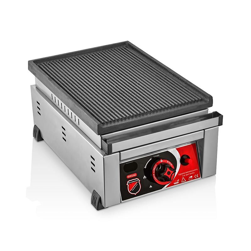 SilverInox Döküm Izgara, 30 cm, Doğalgazlı, 2600
