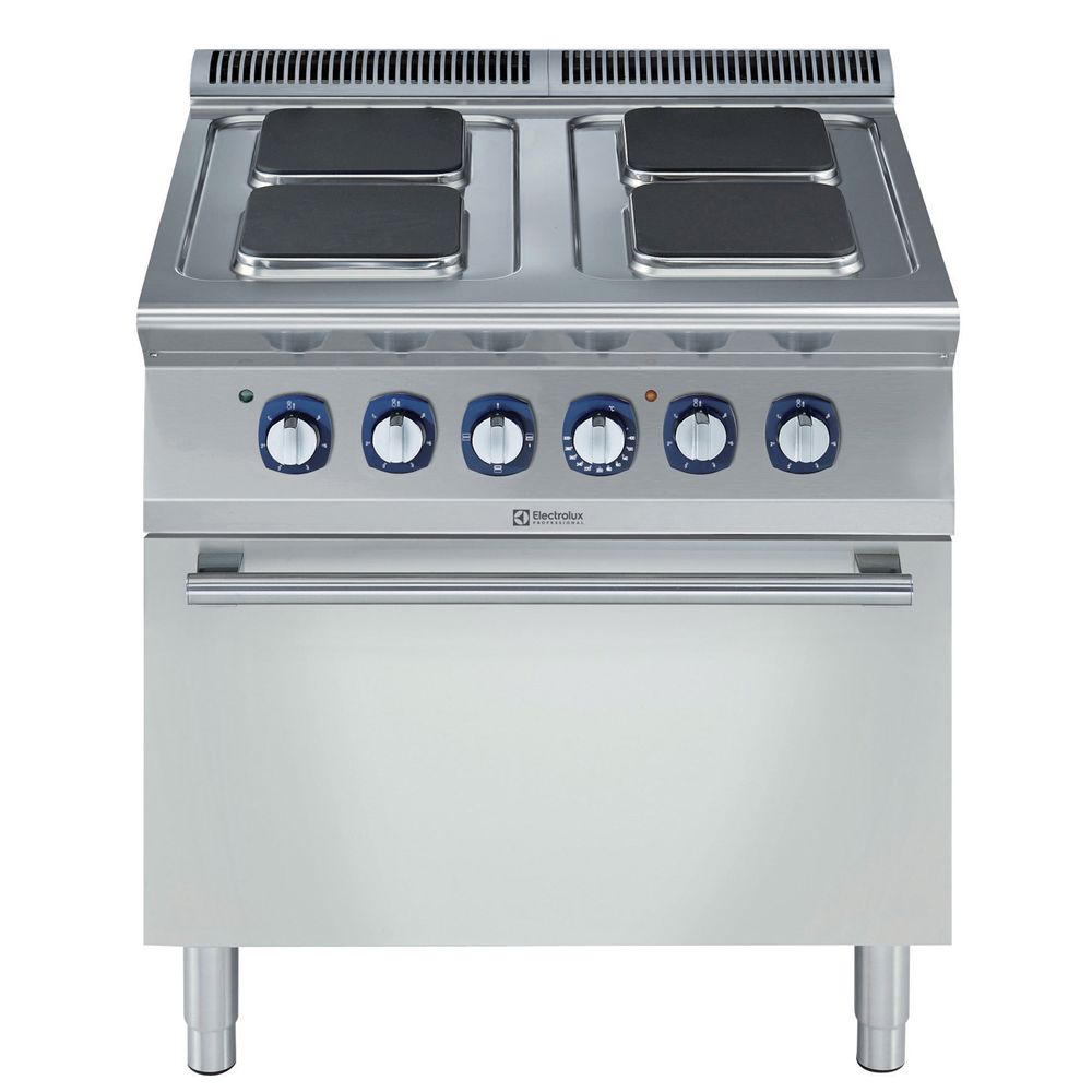 Electrolux 4 Kare Pleytli Fırınlı Kuzine, Elektrikli 800x73x85cm, 371018