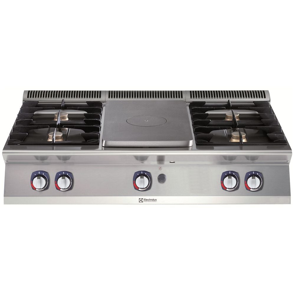 Electrolux Setüstü Kapalı Ocak+4 Açık Ateş Ocak, Gazlı 1200x73x25 cm, 371012