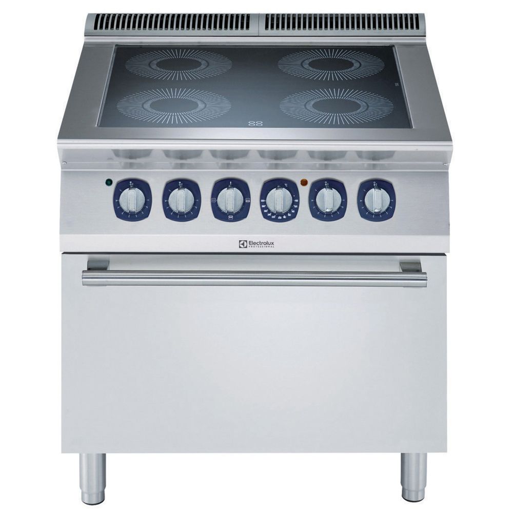 Electrolux 700XP 4 Zonlu Elektrikli Enfaruj Ocaklı Kuzine, Fırınlı, 800x73x85 cm, 371026