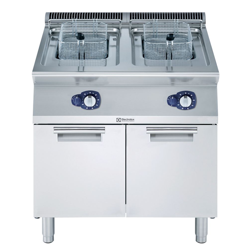 Electrolux 700XP Gazlı 2 Hazneli Dolaplı Fritöz-2x15Lt, 800x73x85 cm, 371071