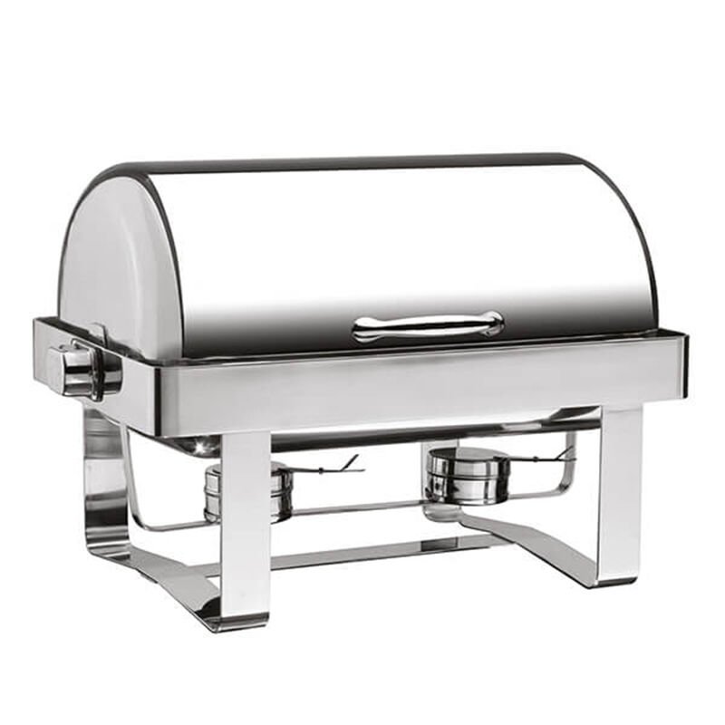 Öztiryakiler Chafing Dish Kızaklı, 180 Derece Açılır Kapak, Isıtıcısız