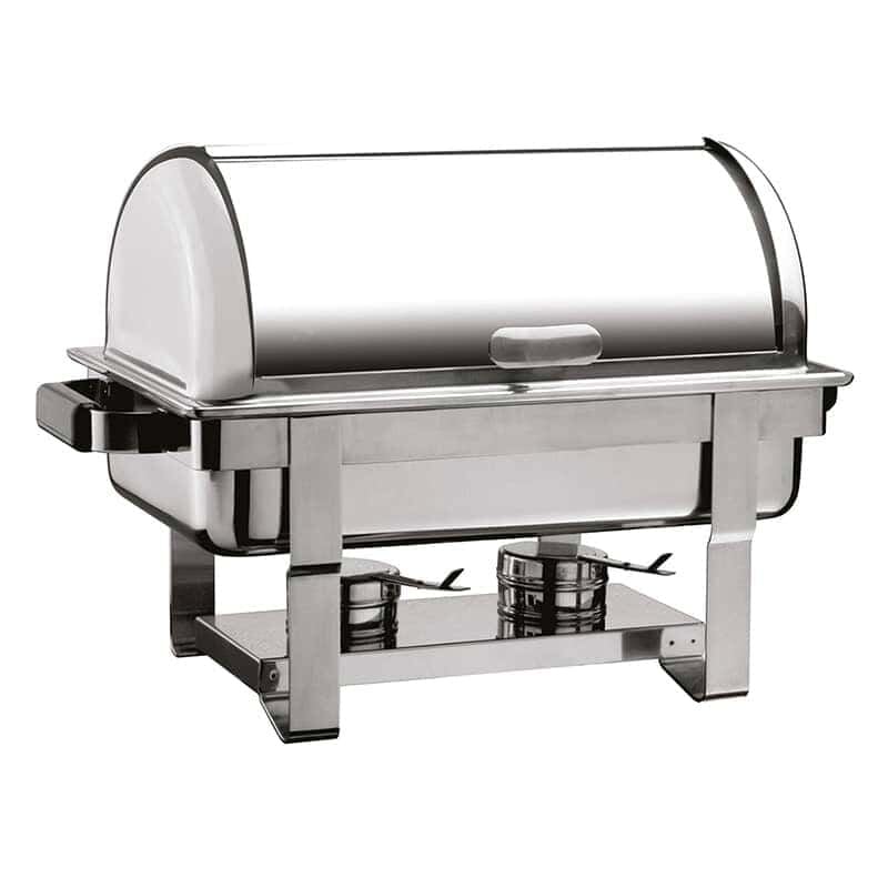 Öztiryakiler Chafing Dish, İçiçe Geçen Ayaklı, Yekpare Rolltop Kapak