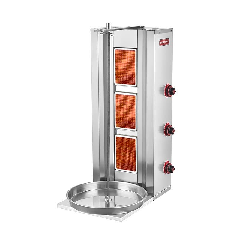 SilverInox Döner Ocağı, 3 Radyanlı, Doğalgazlı, 2165