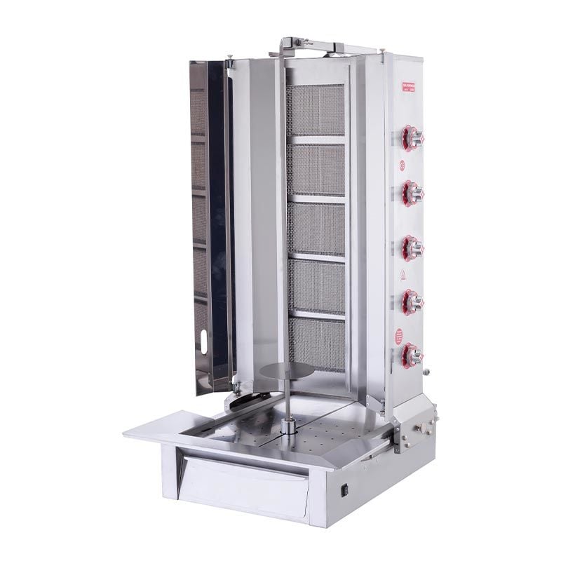 SilverInox Alttan Motorlu Döner Ocağı, 5 Radyanlı, Doğalgazlı CE, 2167-A5