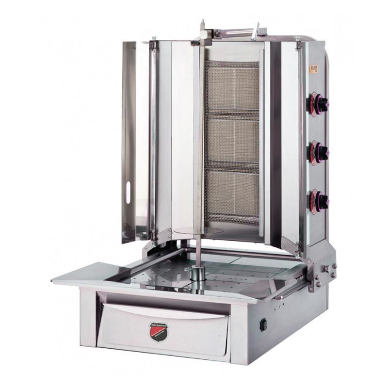 SilverInox Alttan Motorlu Döner Ocağı, 3 Radyanlı, LPG'li CE, 2165-B3