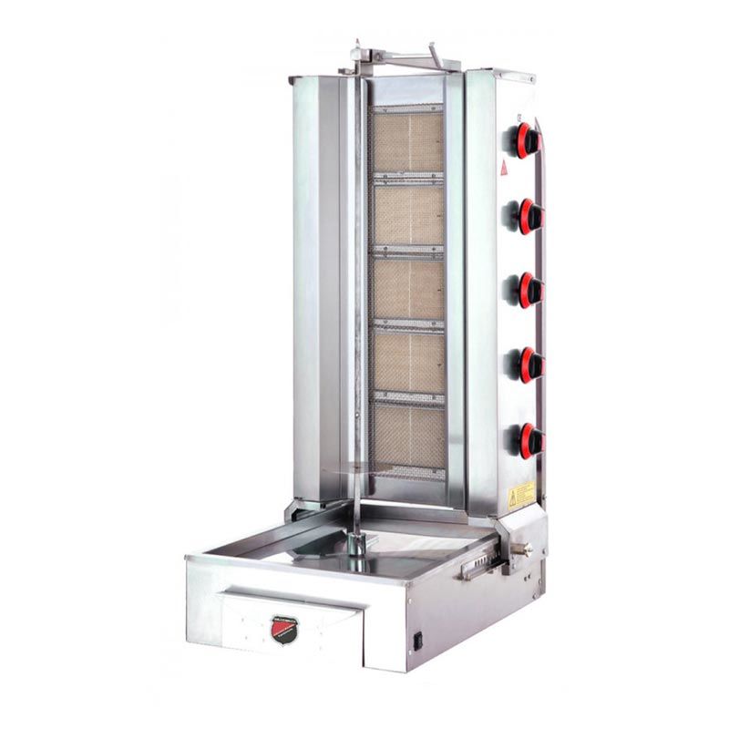 SilverInox Alttan Motorlu Döner Ocağı, 5 Radyanlı, LPG'li, 2167-B5