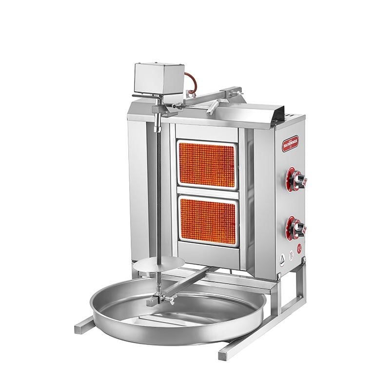 SilverInox Üstten Motorlu Döner Ocağı, 2 Radyanlı, Doğalgazlı Ce, 2164-U2