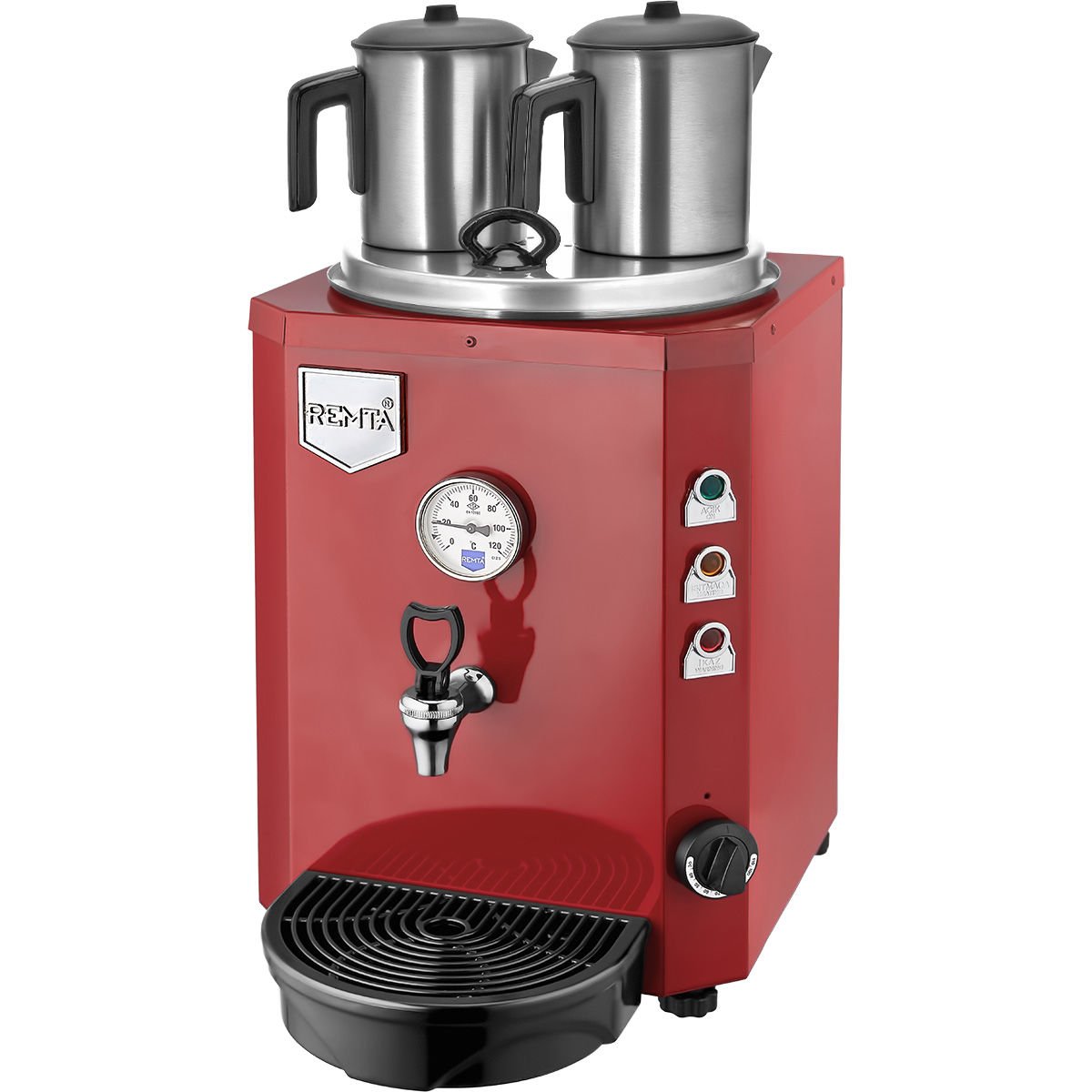 Remta 2 Demlikli Jumbo Çay Makinesi, 15 L DE12
