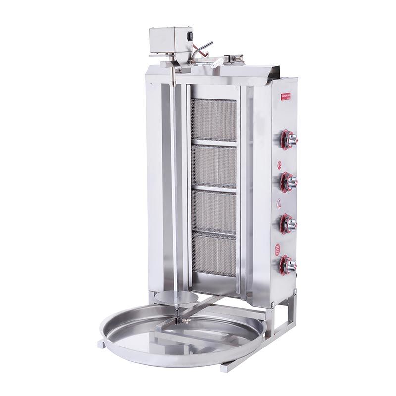 SilverInox Üstten Motorlu Döner Ocağı, 4 Radyanlı, LPG'li Ce, 2166-U4L