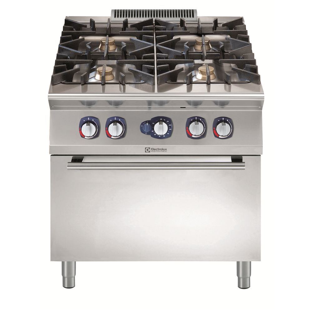 Electrolux 900XP 4-Açık Ateşli Kuzine, Gazlı Fırın, 800x93x85 cm, 391004