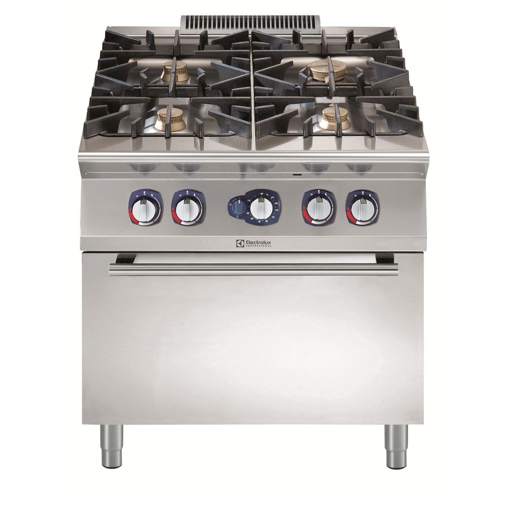 Electrolux 900XP 4-Açık Ateşli Kuzine, Gazlı Fırınlı, 800x93x85 cm, 391005