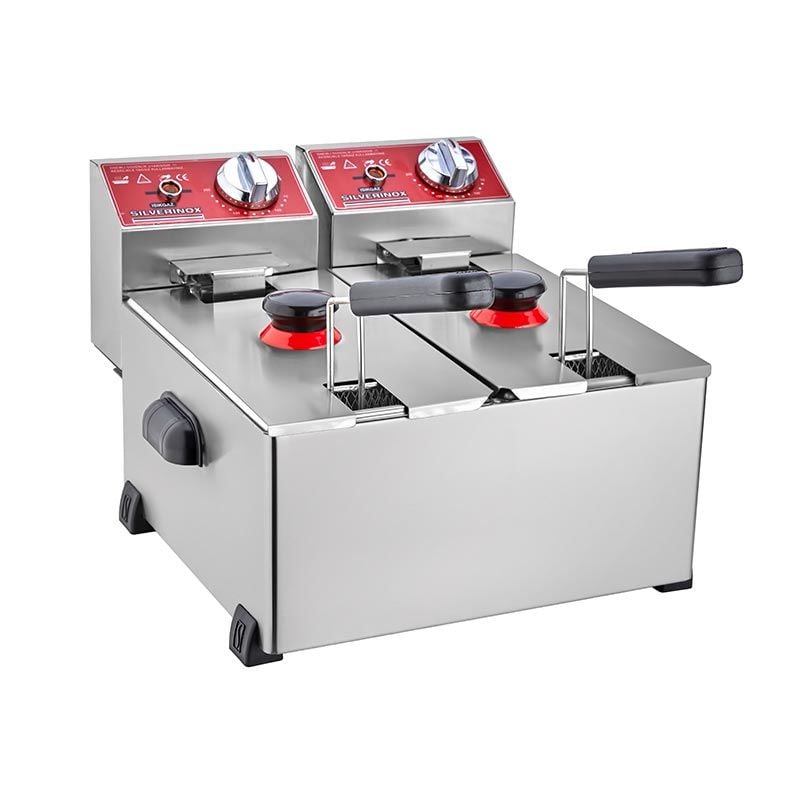 Silverinox Fritöz, 3+3 L, Elektrikli, 2141