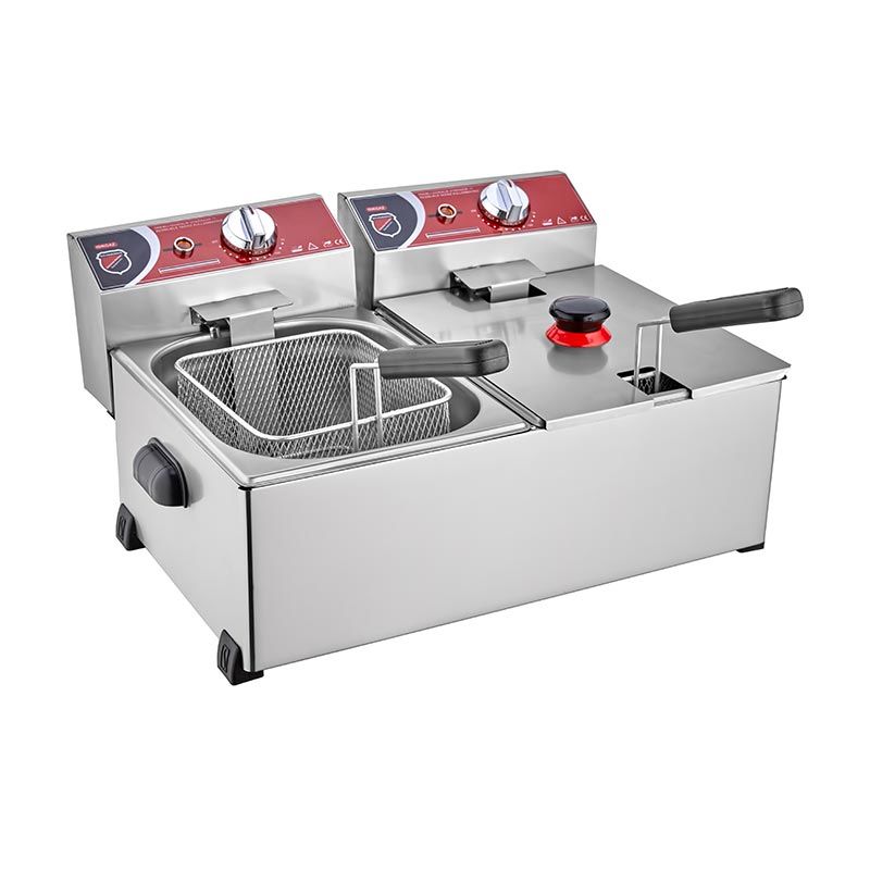 Silverinox Fritöz, 5+5 L, Elektrikli, 2143