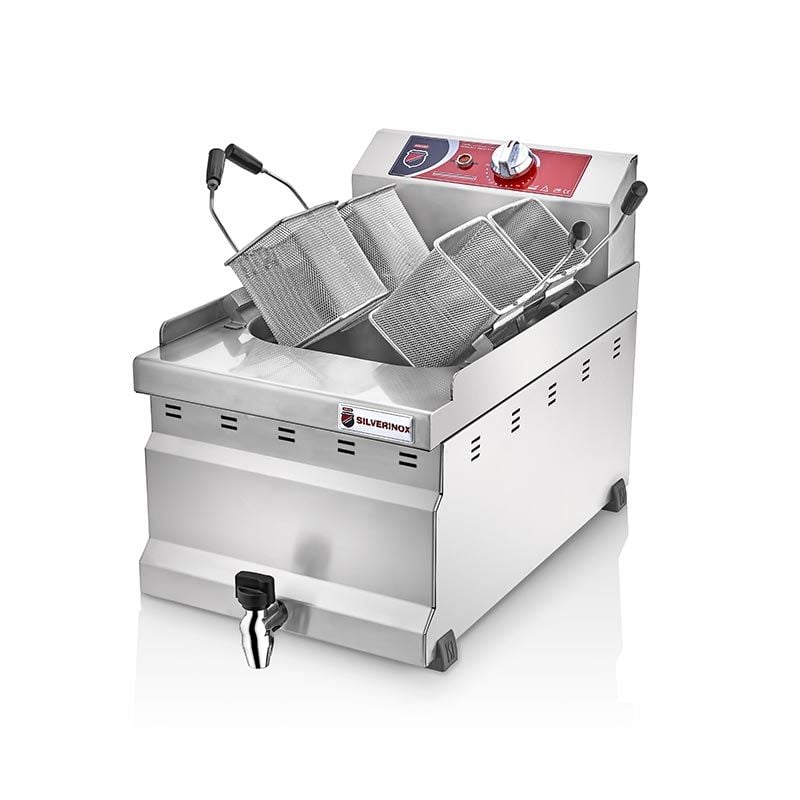 Silverinox Makarna Fritözü, 8 L, Elektrikli, MK
