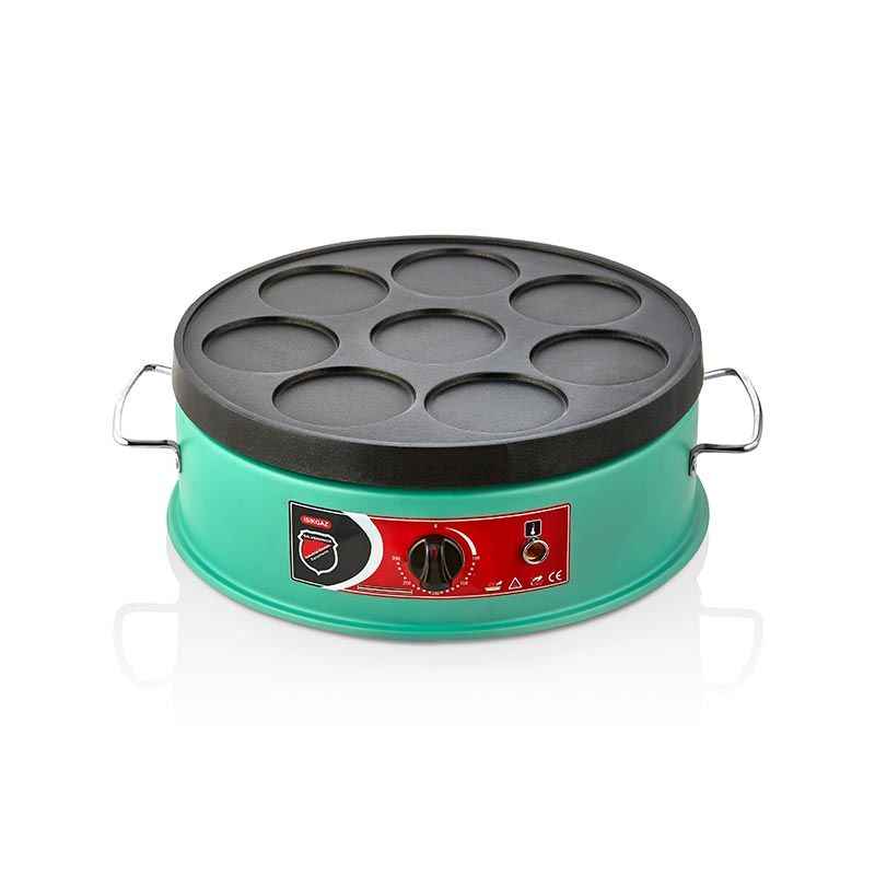 SilverInox Pankek Makinesi, 40 cm, Elektrikli, Yeşil, PNK-02