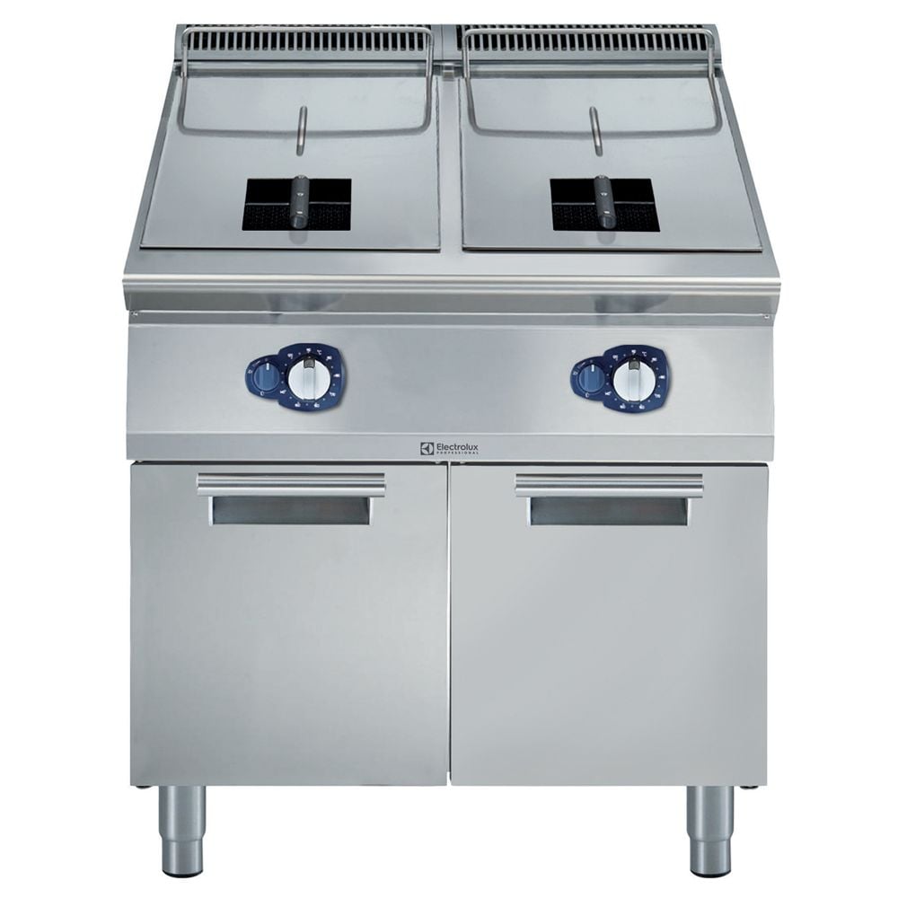 Electrolux Gazlı Dolaplı 2 Hazneli-2x15Lt Fritöz, 80x93x85 cm, 391078
