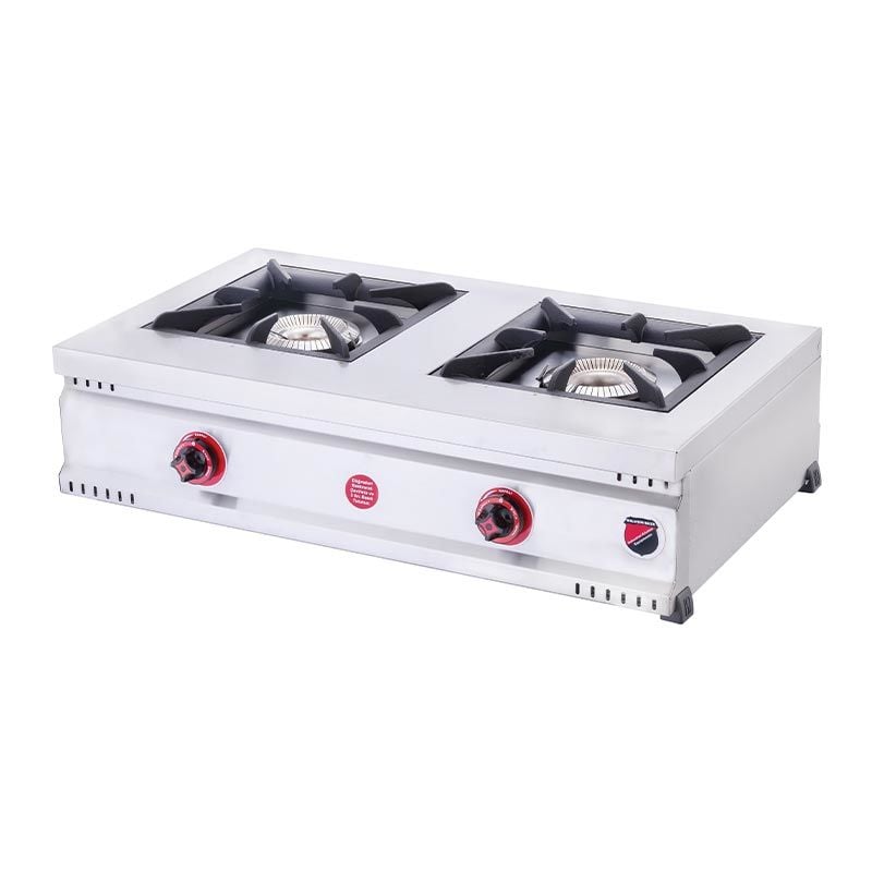 SilverInox Set Üstü 2 Gözlü Midi Ocak, 90x60x25 cm, LPG'li, MD-2G