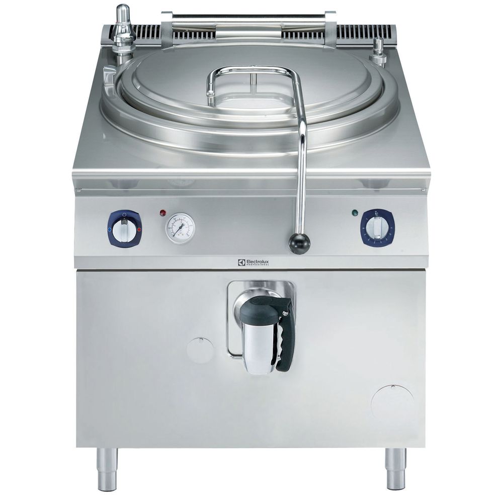 Electrolux Gazlı Silindirik Kaynatma kazanı-100Lt, İndirek Isıtma-Otomatik Su Dolumu, 80x93x85 cm, 391101