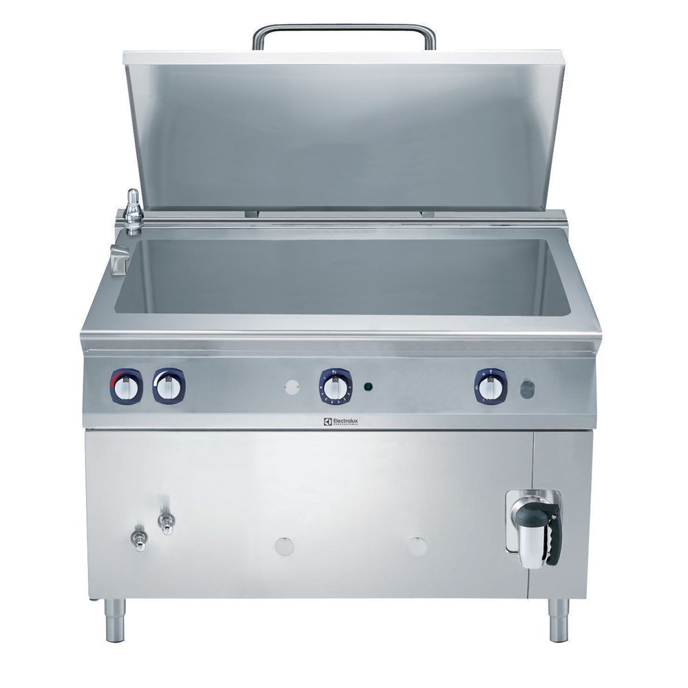 Electrolux Gazlı Dikdörtgen Kaynatma Kazanı-250Lt, İndirek Isıtma, 120x93x85 cm, 391105
