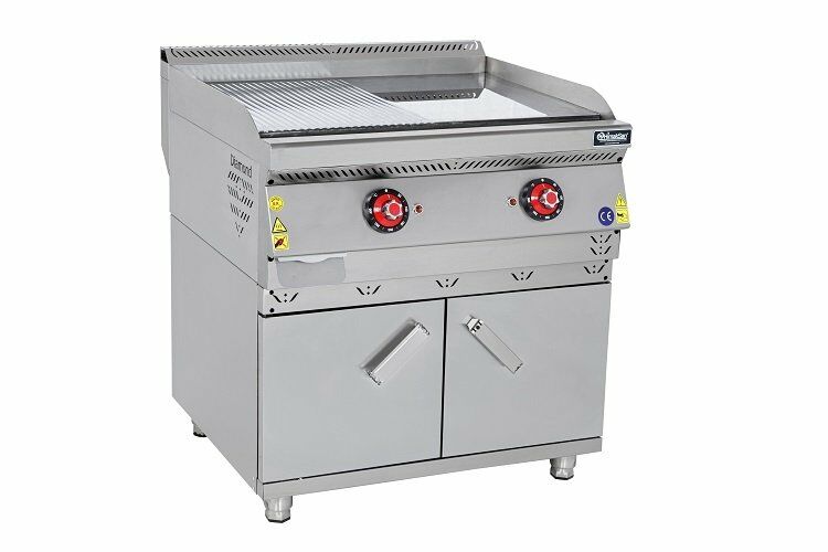 Himaksan Yarı Oluklu Pleyt Izgara Elektrikli, Dolaplı 80x70x85 Cm HMK-DIEN 878