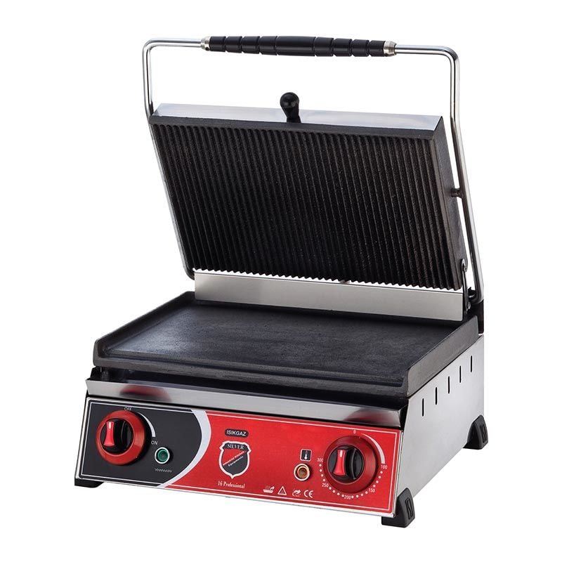 SilverInox Altı Düz Tost Makinesi, 20 Dilim, Elektrikli, 2131DZ