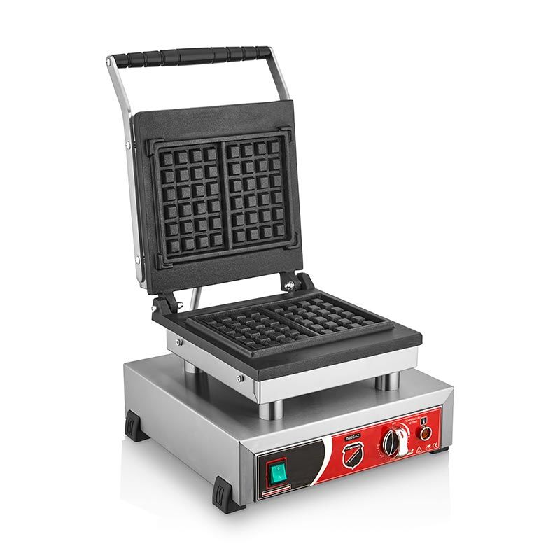 SilverInox Kare Model Waffle Makinesi, Elektrikli, 2147