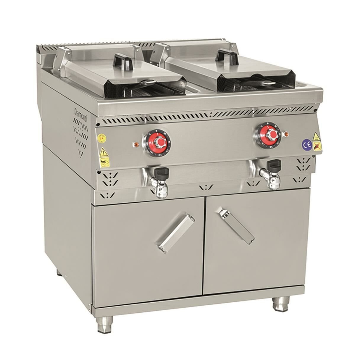Himaksan Elektrikli Fritöz Dolaplı, 24+24 Litre 80x90x85 Cm HMK DFE 898
