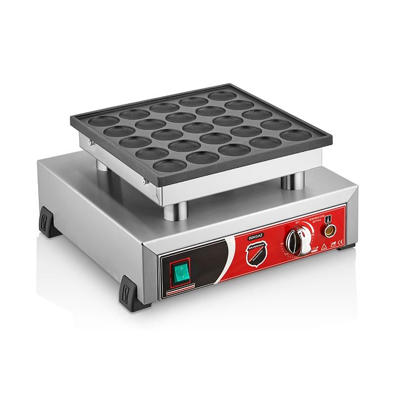 SilverInox Yuvarlak Bubble Waffle Makinesi, Tekli, Elektrikli, B11