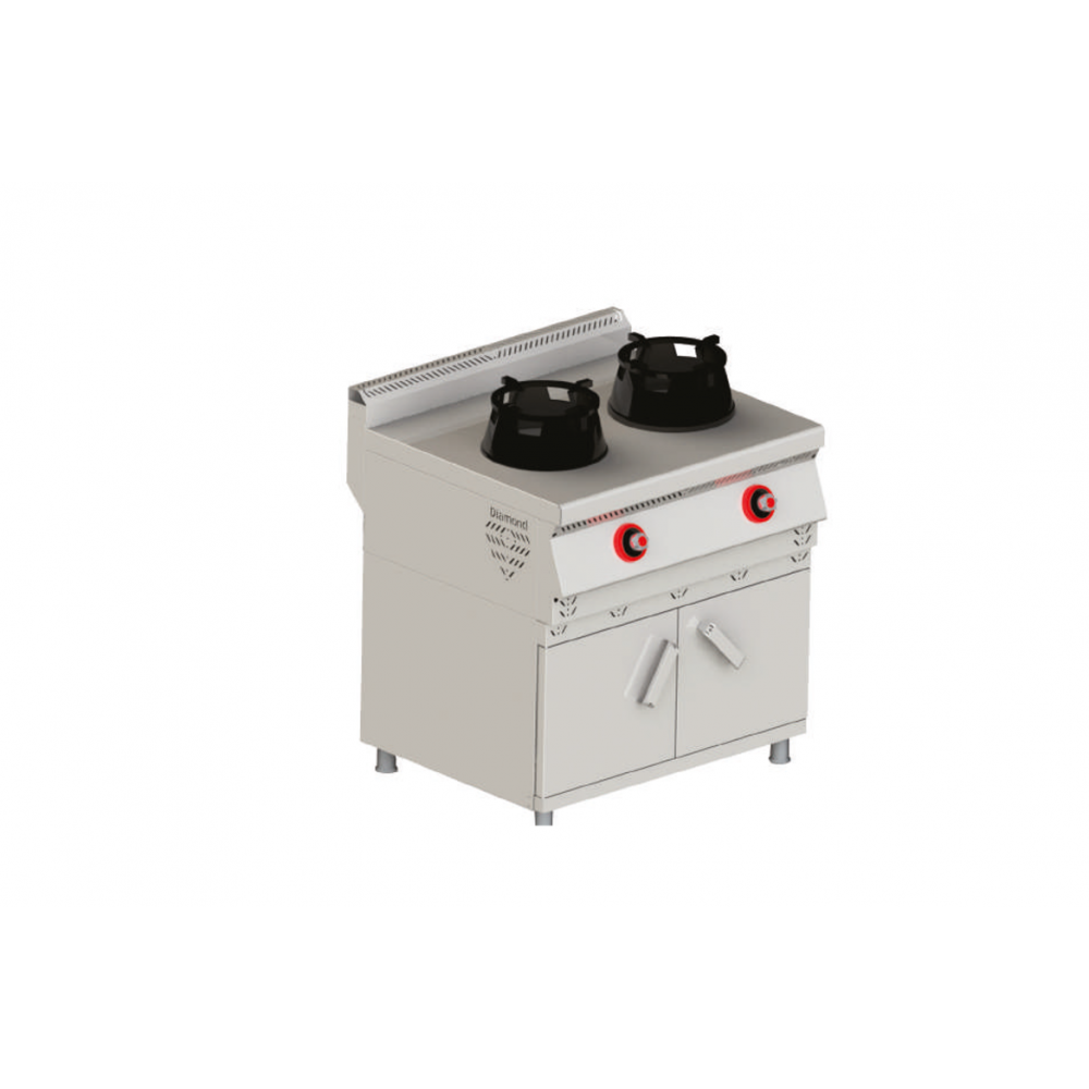 Himaksan Wok Ocak Gazlı, Dolaplı 80x90x85, HMK-DSWOG 898