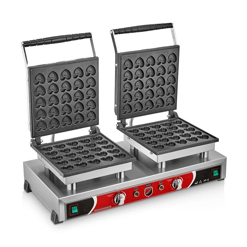 Silverinox Kalpli Bubble Waffle Makinesi, Çiftli, Kapaklı, Elektrikli, B22